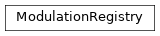 Inheritance diagram of ModulationRegistry